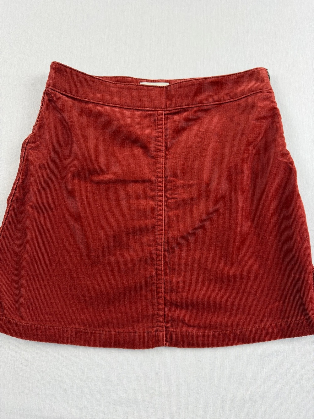 Wilfred Free Aritzia Rust Corduroy High Rise Mini Skirt Womens Size 0 Small